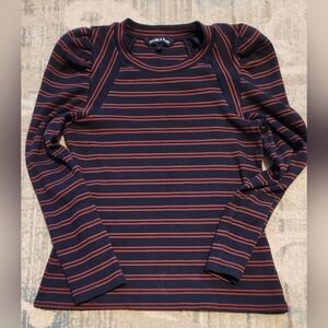 Veronica Beard Delano Top. Size S. Navy/Red. EUC